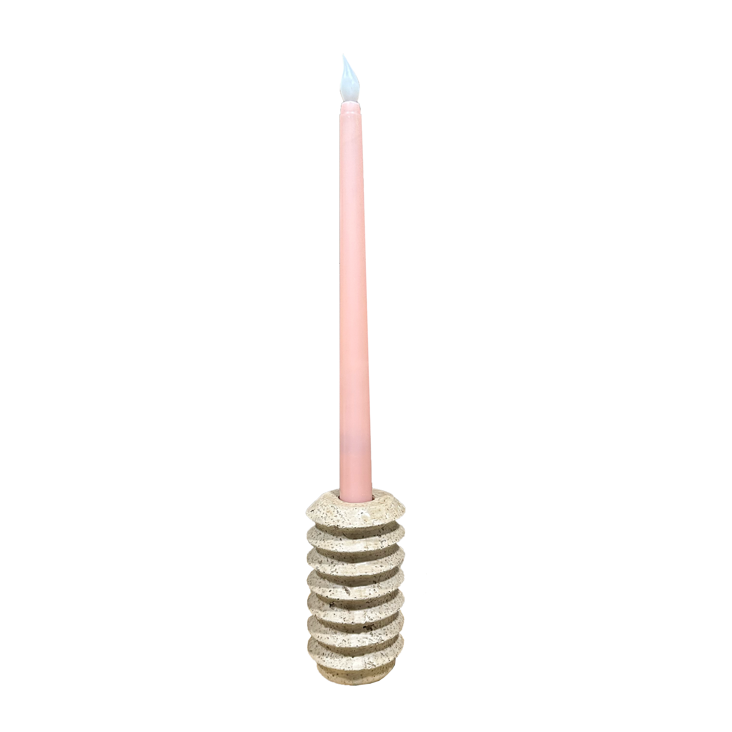 Pink Candles With Base