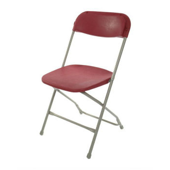 Burgundy Folding Chairs