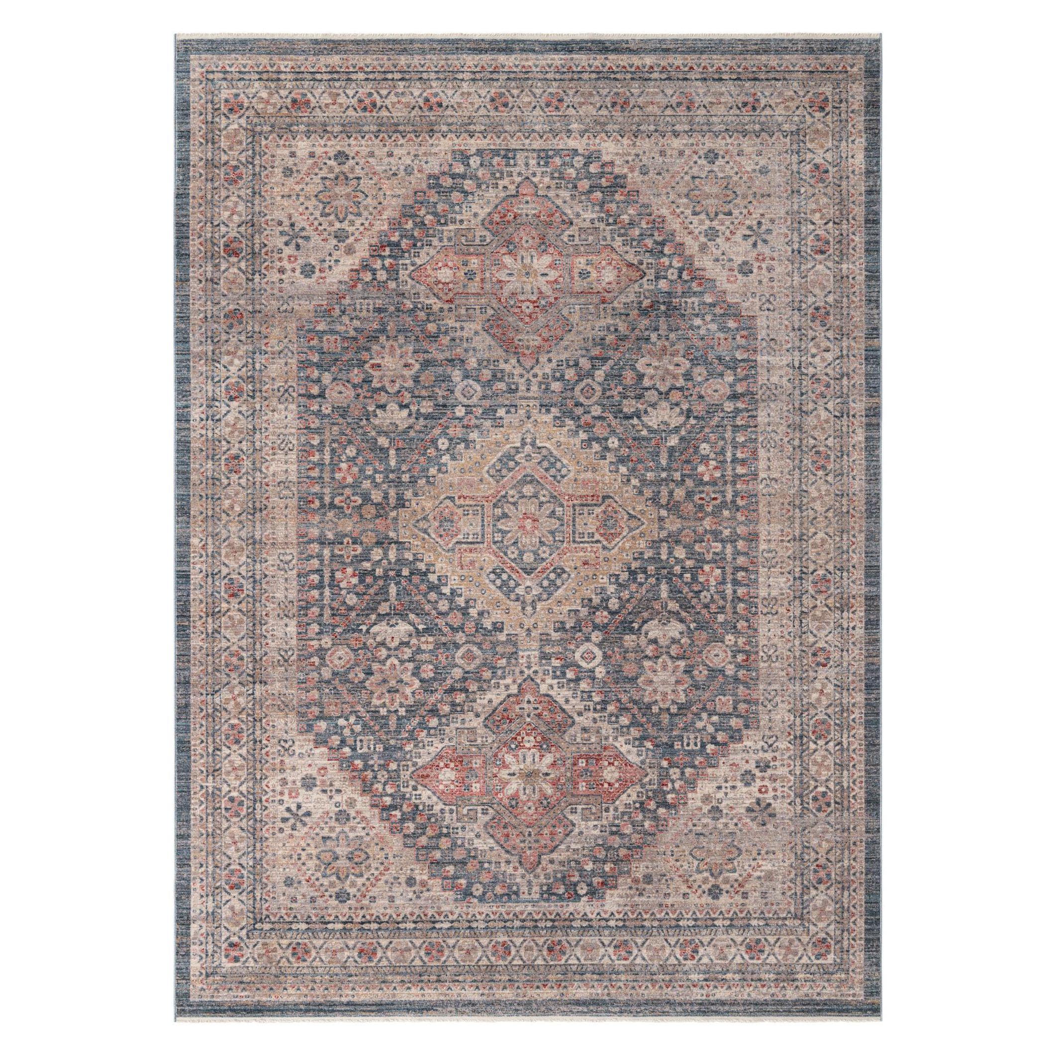 Blue and Ivory Noble Persian Rug