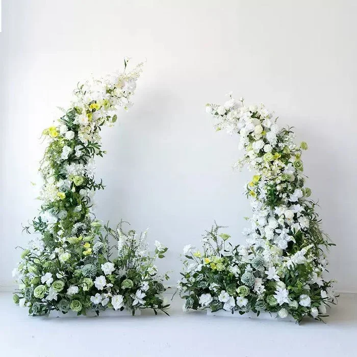 Green Flower Pillar Arches With Frame