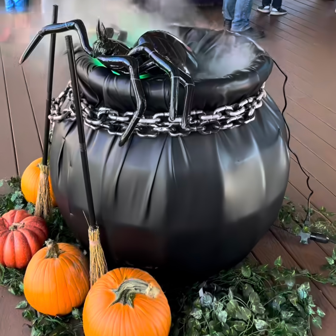 Witches Cauldron Halloween Pumpkins Spider Fall Festival.png