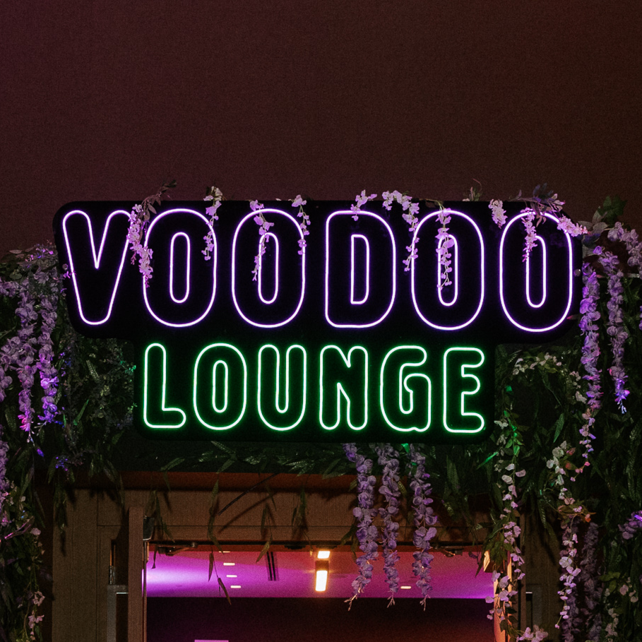 “Voodoo Lounge” Sign