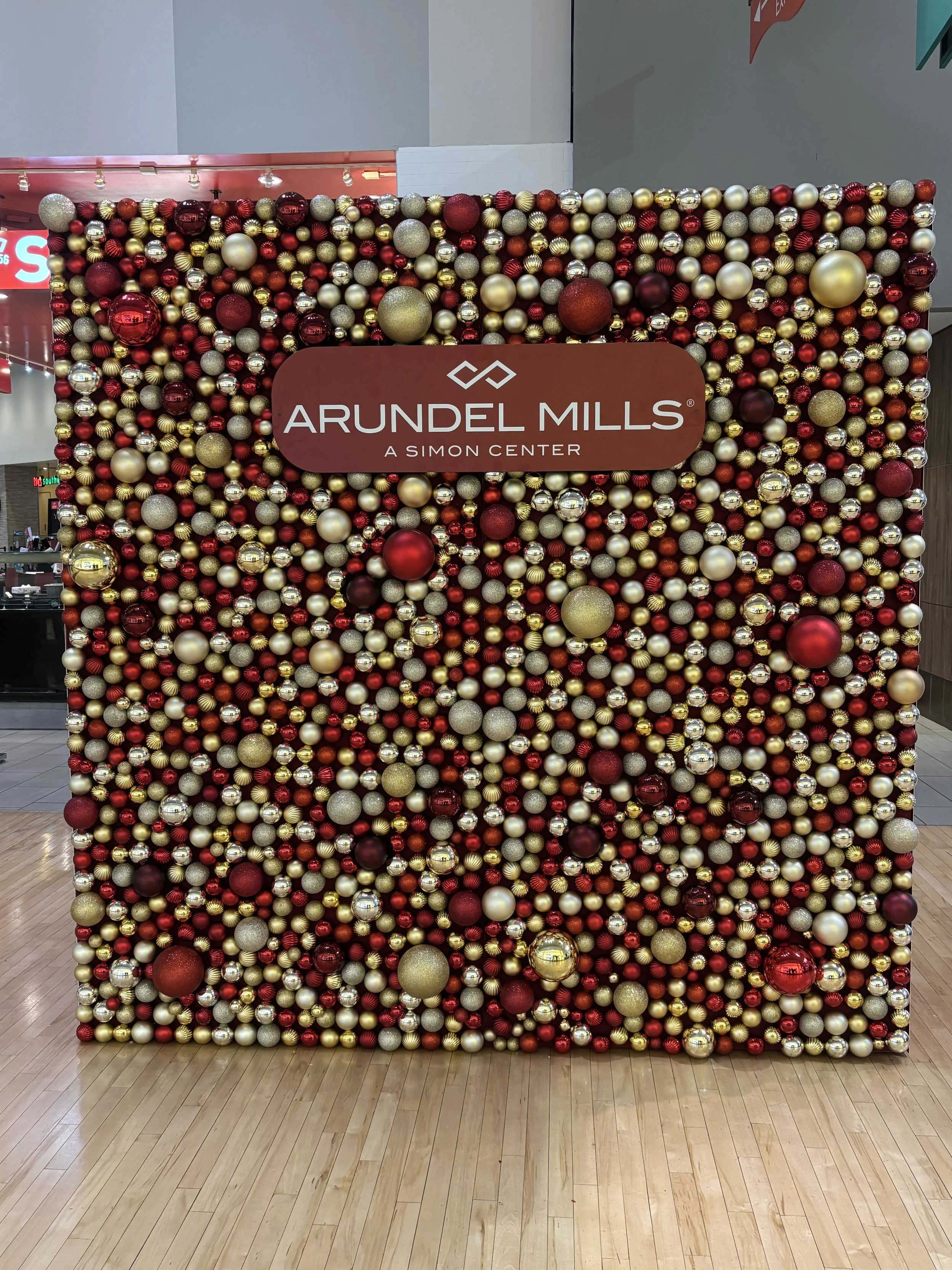 Festive Ornament Wall Display