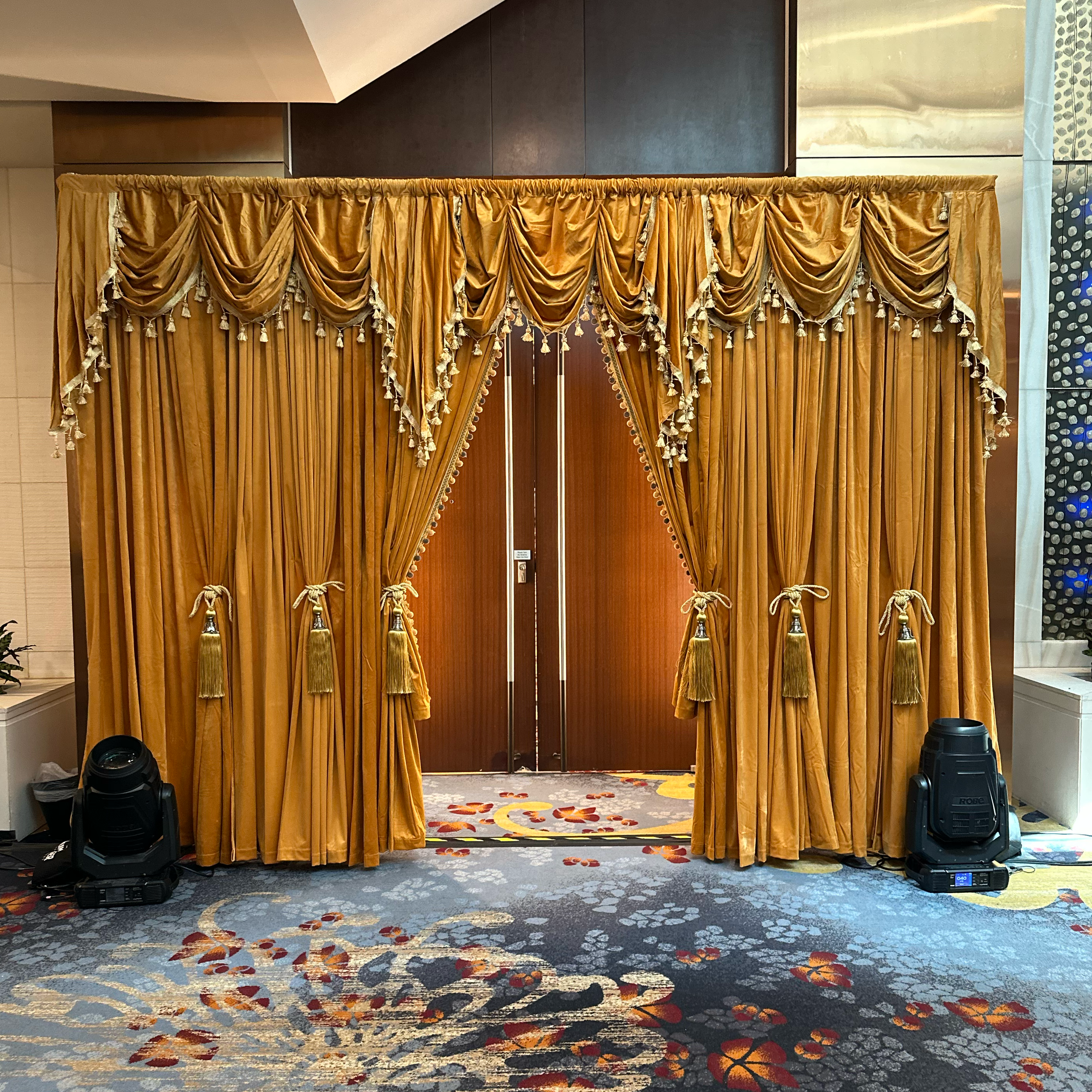 Gold Entrance Drape