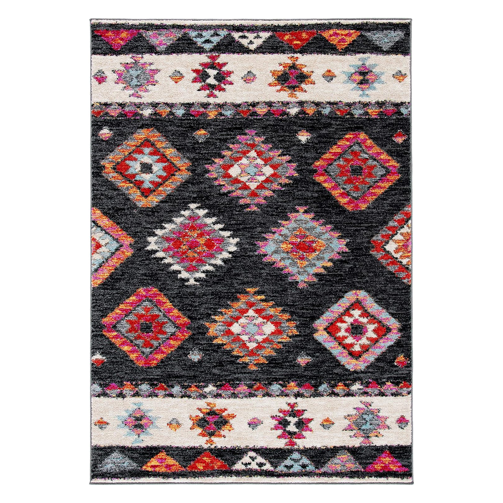 Black And Red Adirondack Area Rug