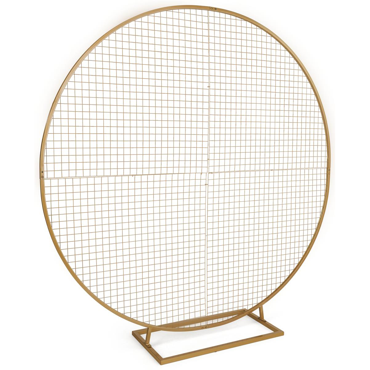Circular Golden Grid Backdrop