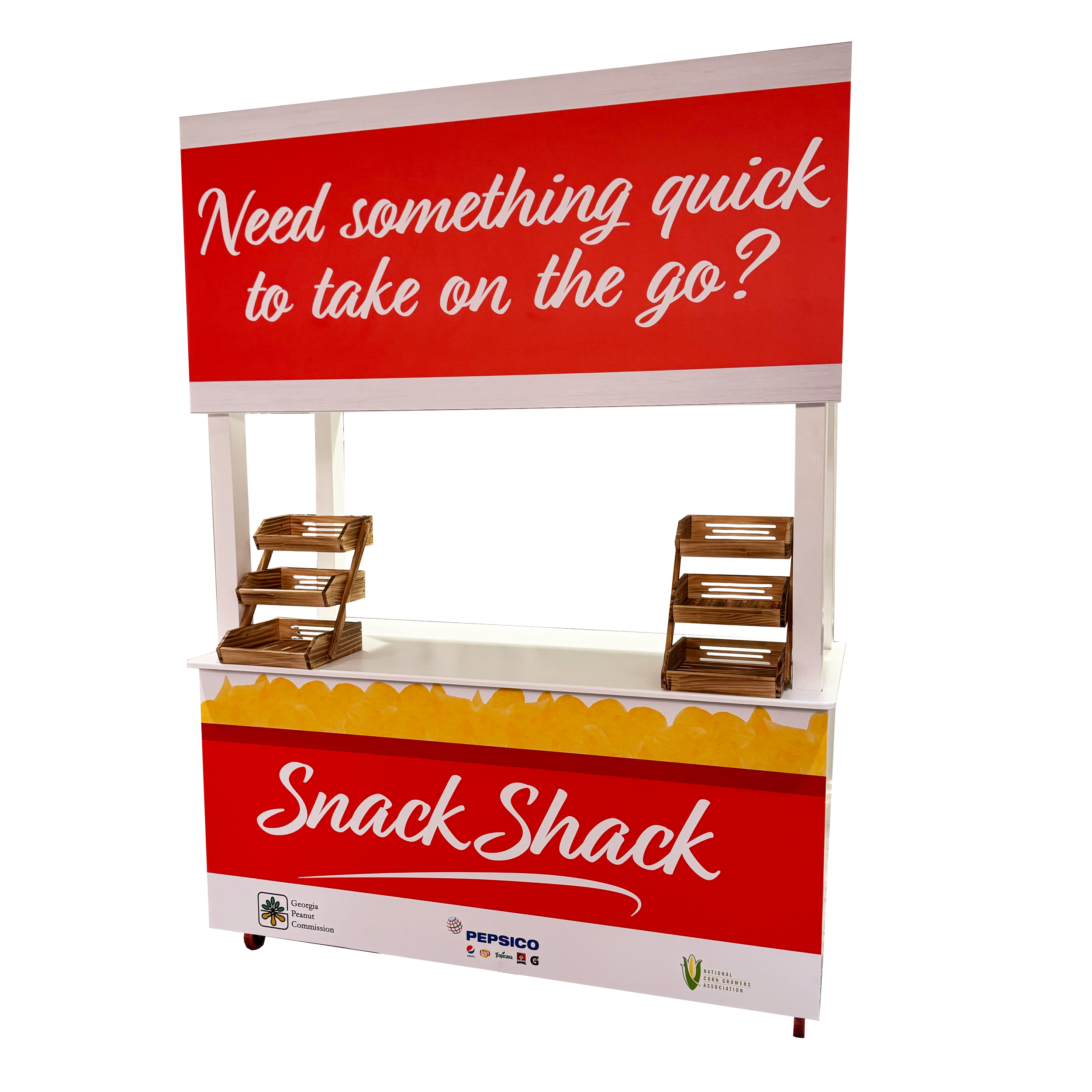 Wooden White Bar With Roof