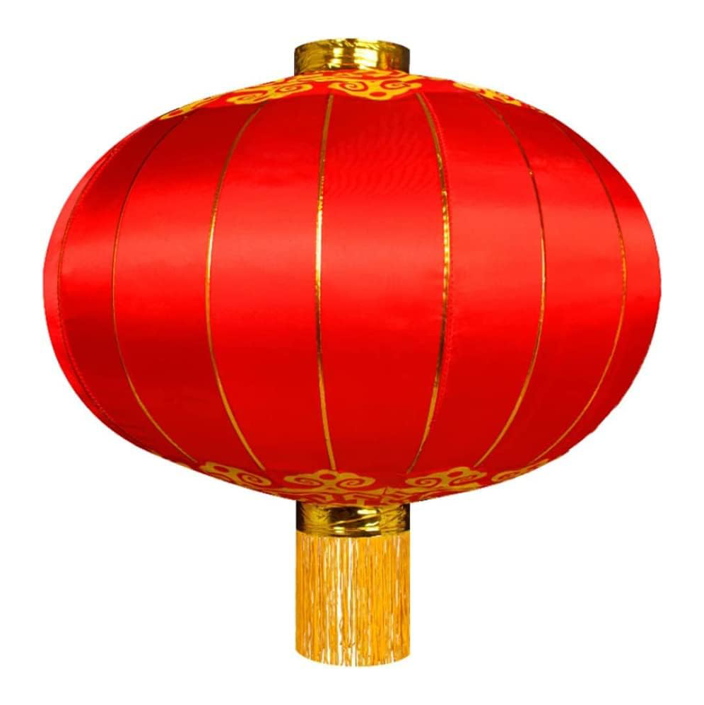 Red and Gold Silk Lantern