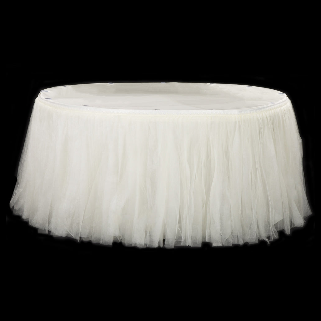 21’ Tulle Tutu Table Skirt