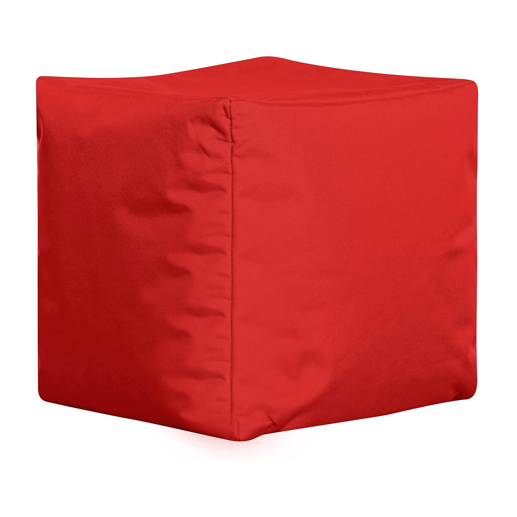 Red Pouf Ottoman