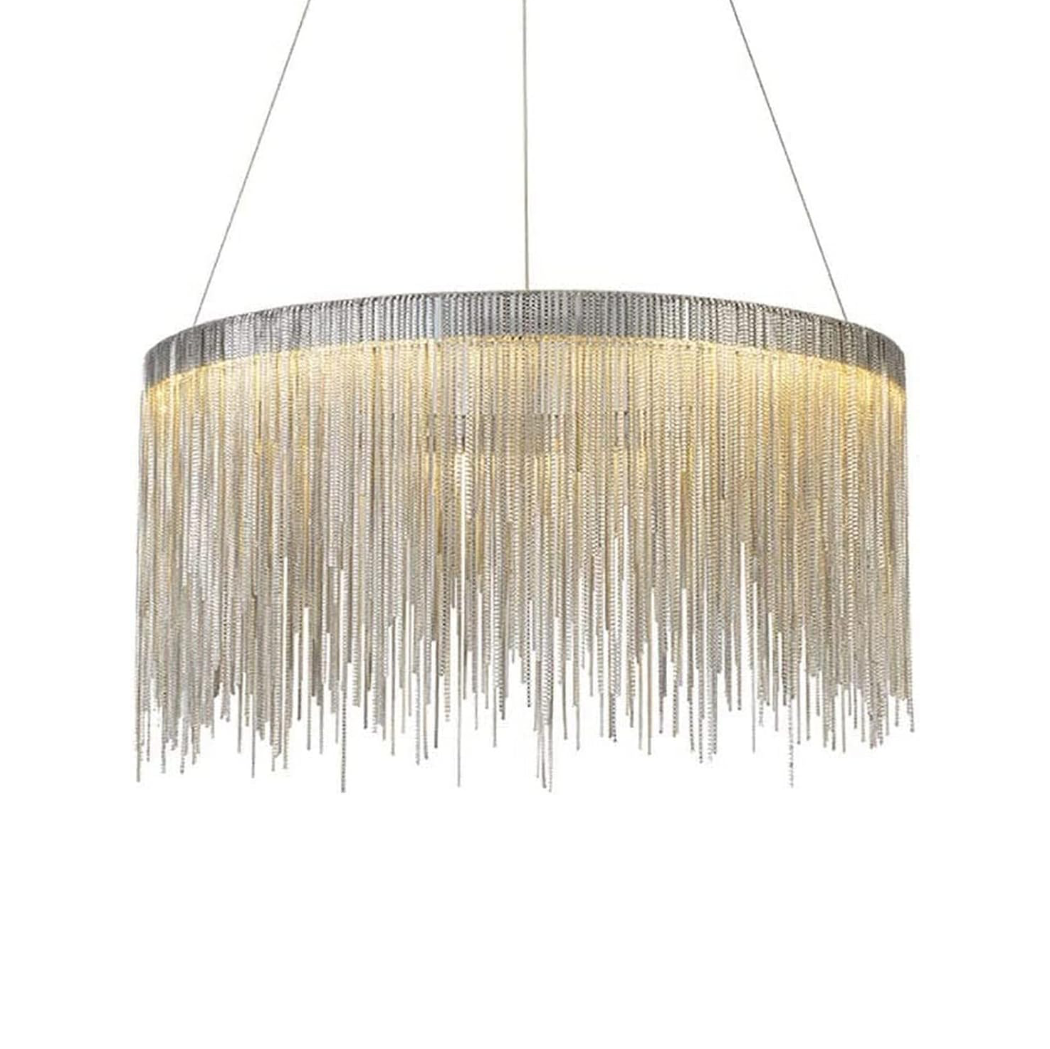 Golden Metal Ring Chandelier
