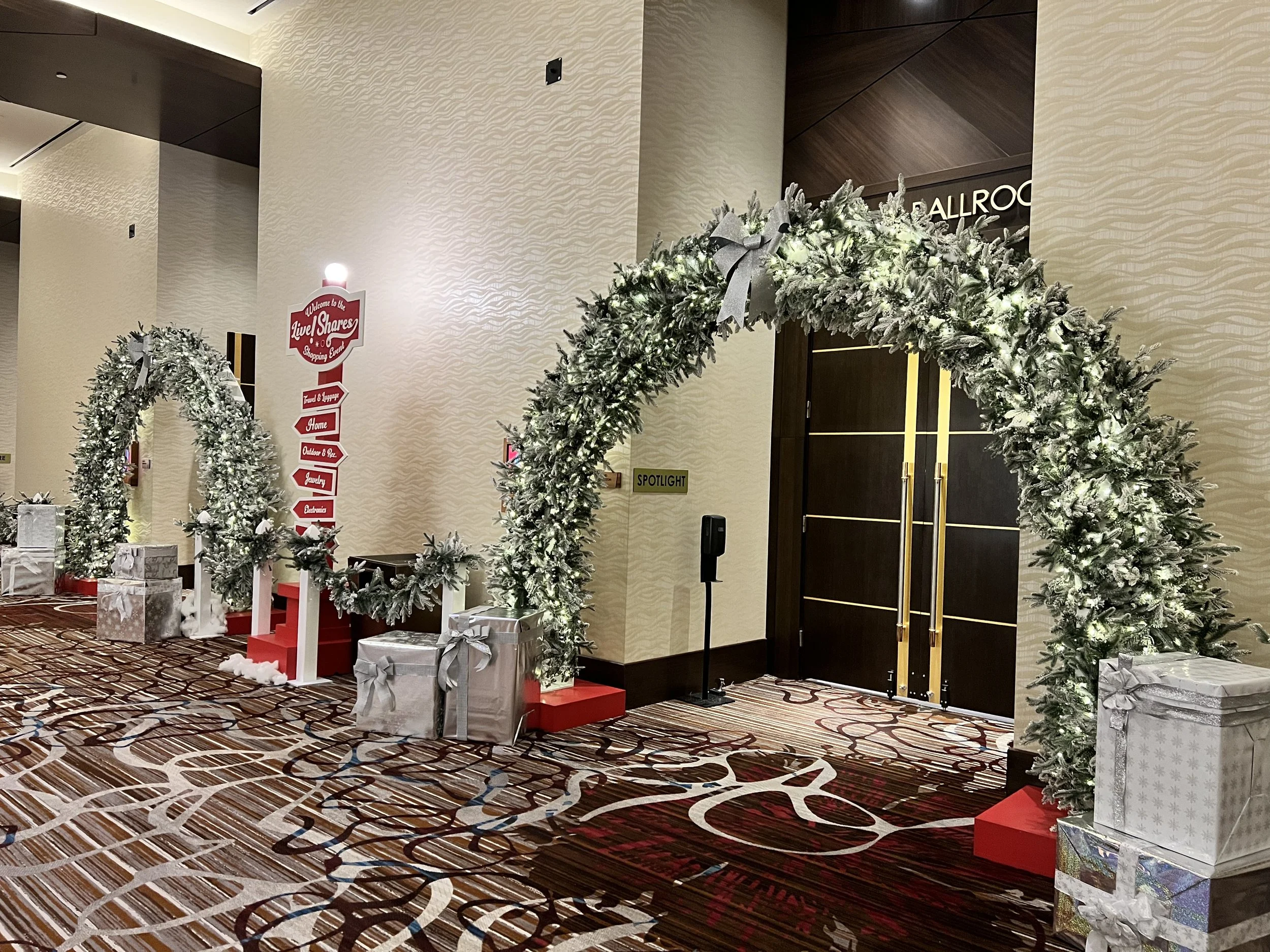 Festive Holiday Archway Entrance