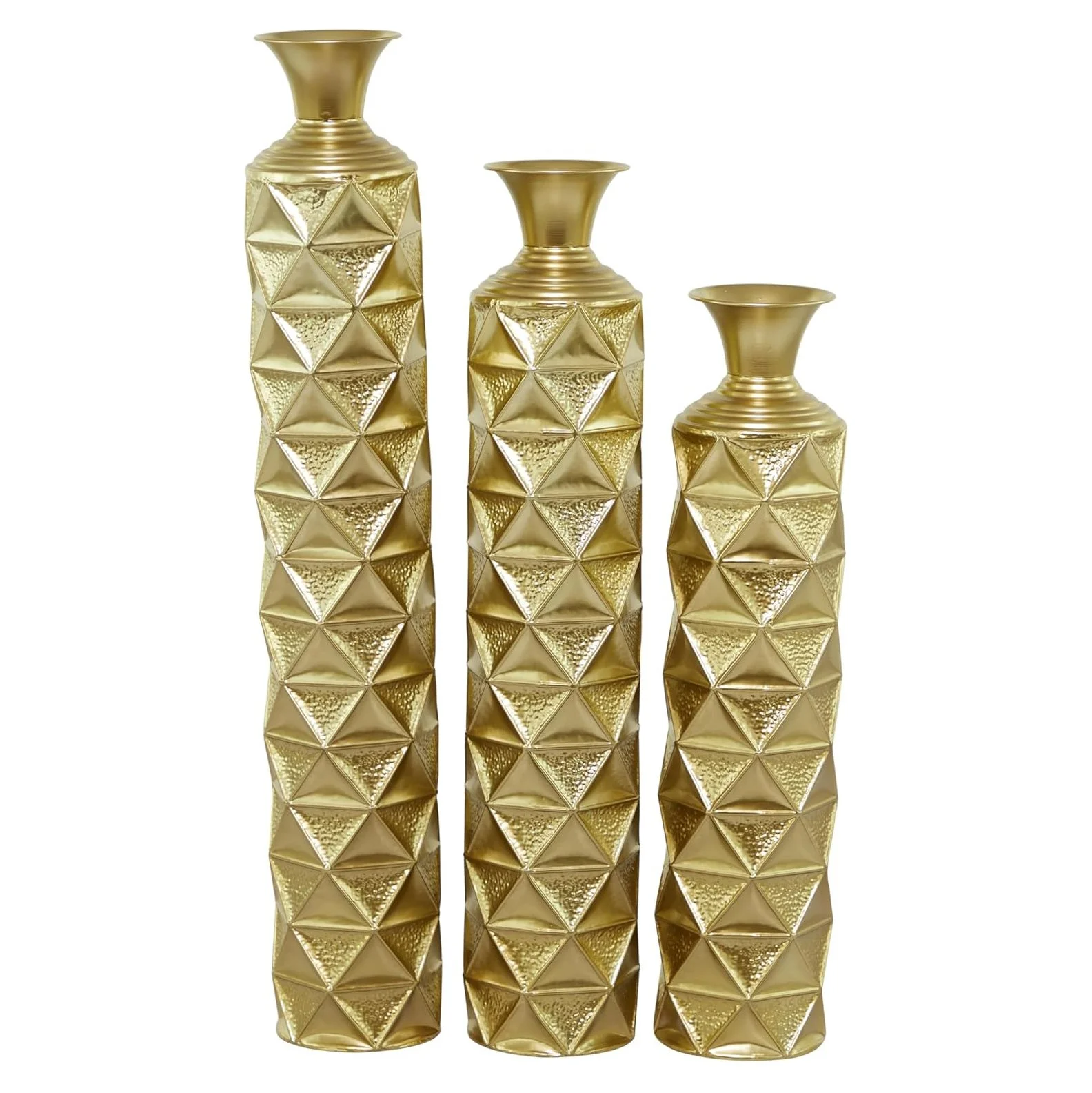 Deco 79 Metal Decorative Vase Set
