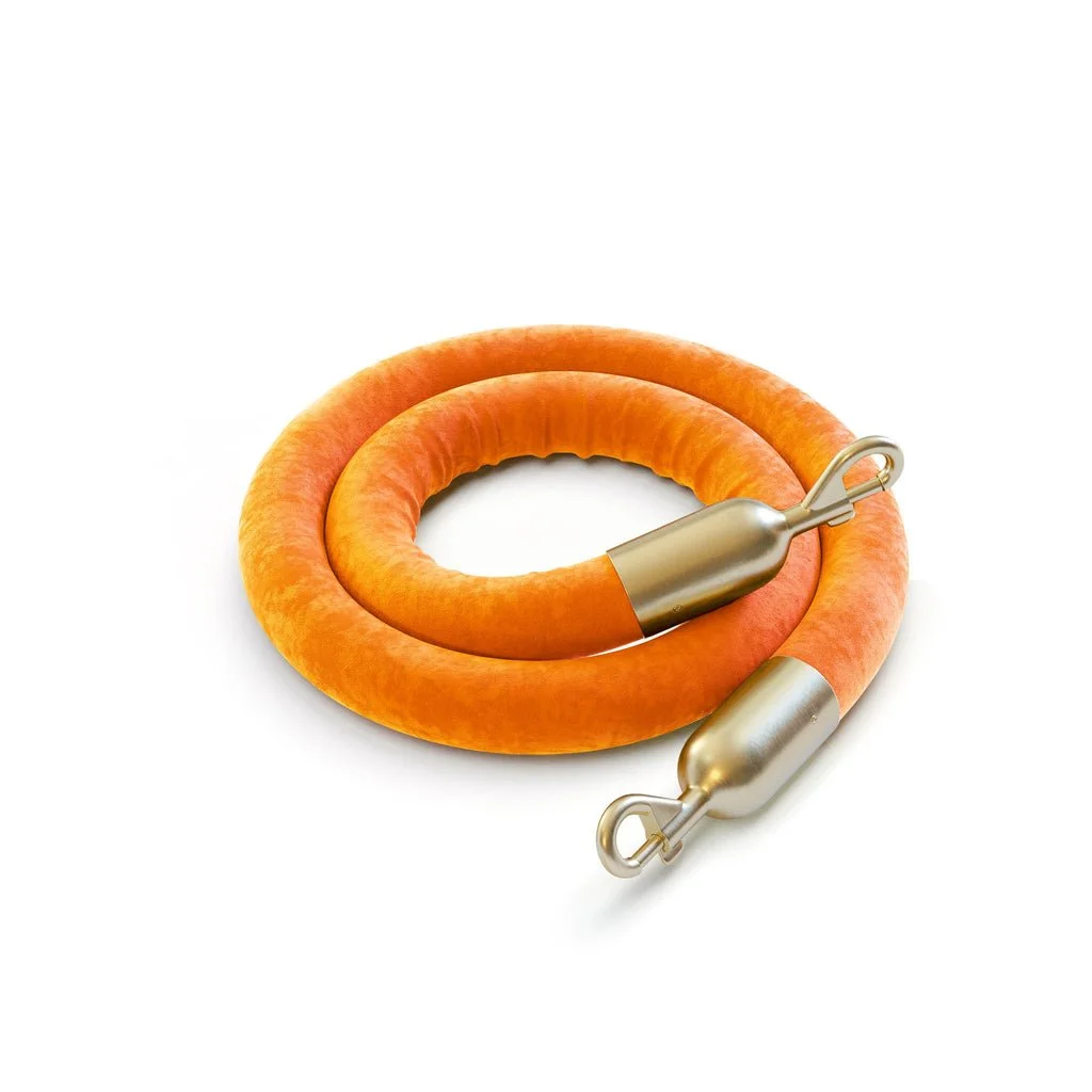 Orange stanchion rope with gold.jpg