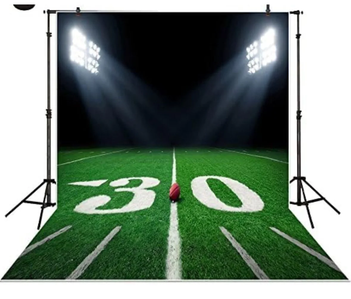 30 Yard Line Football Backdrop