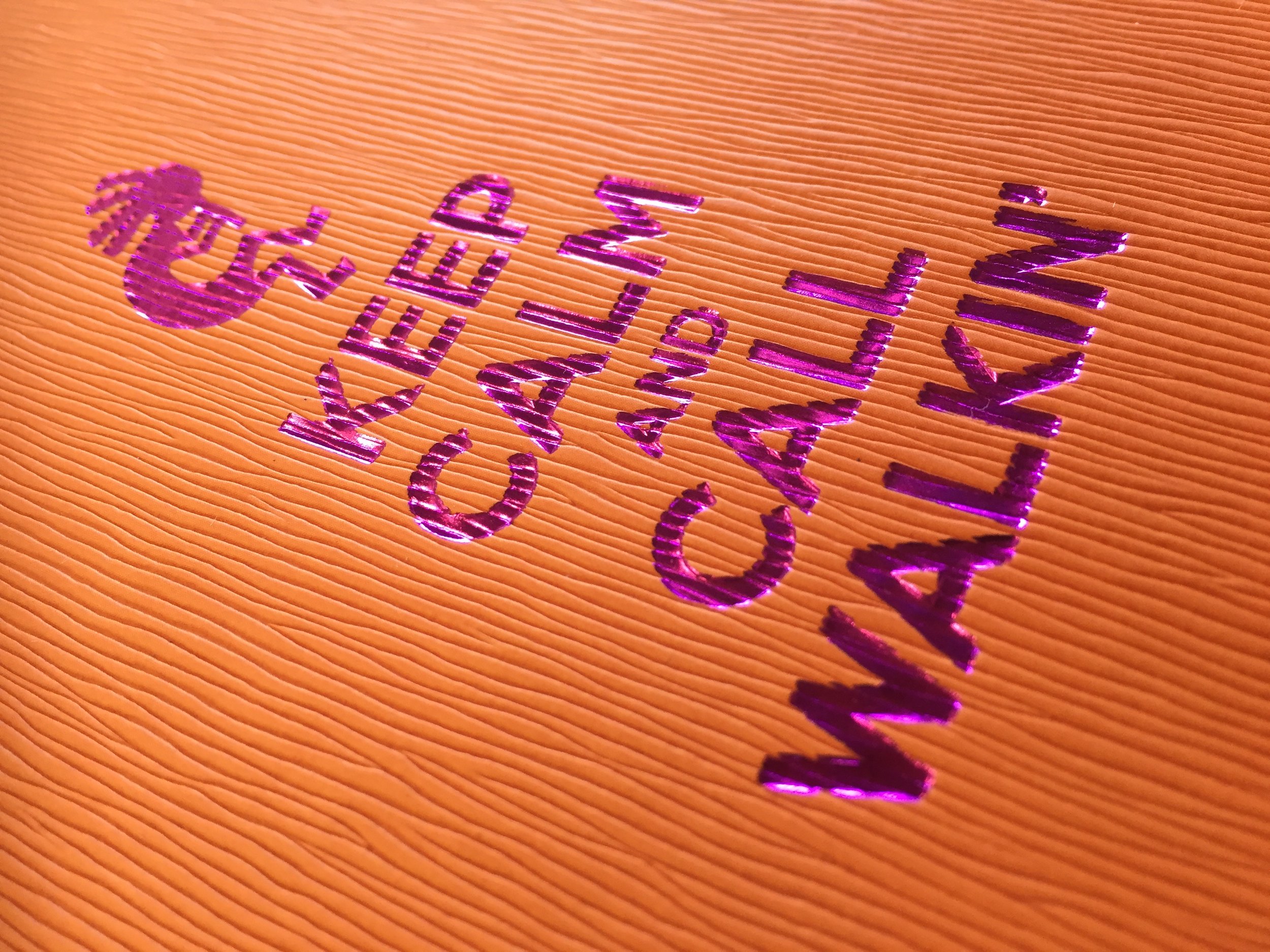 Image reads Keep calm and call Walkin