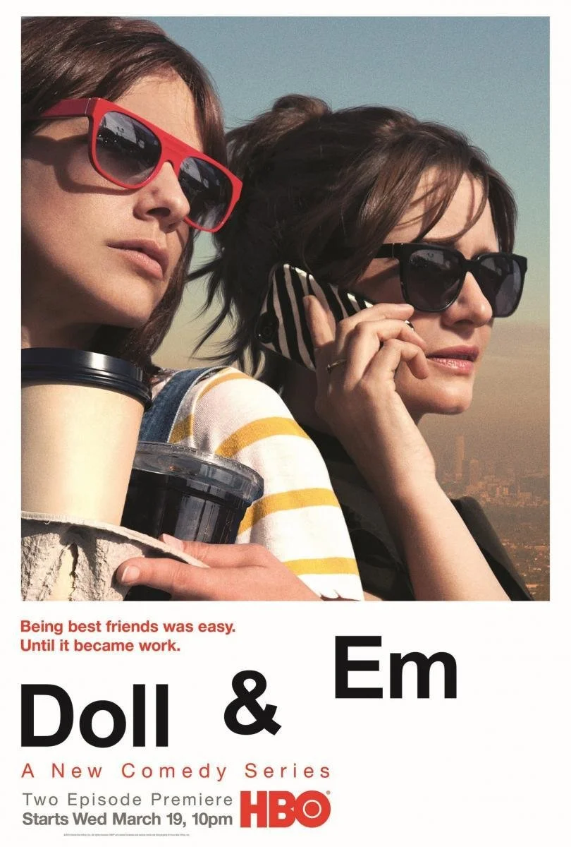 HBO series Doll & Em poster with Emily Mortimer and Dolly Wells