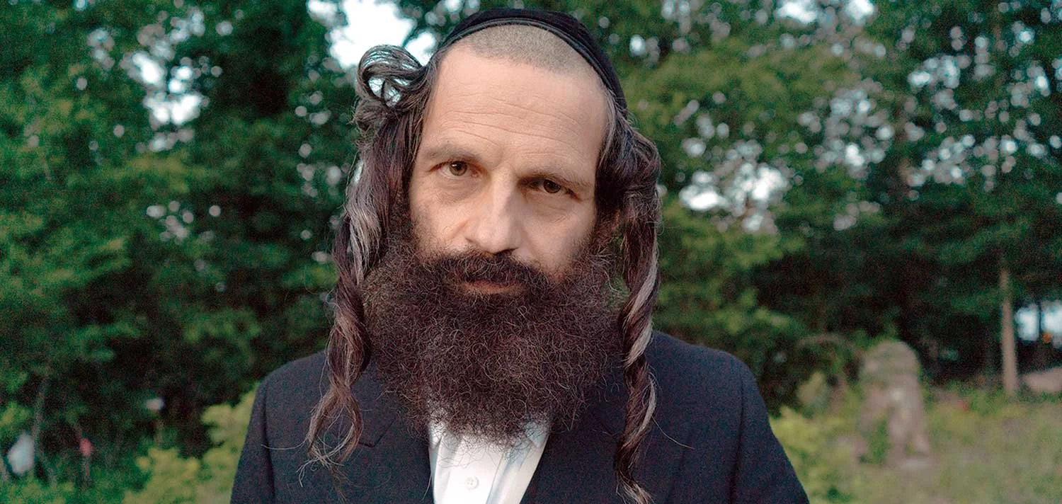 To Dust film actor Geza Rohrig dressed as a Hasidic rabbi