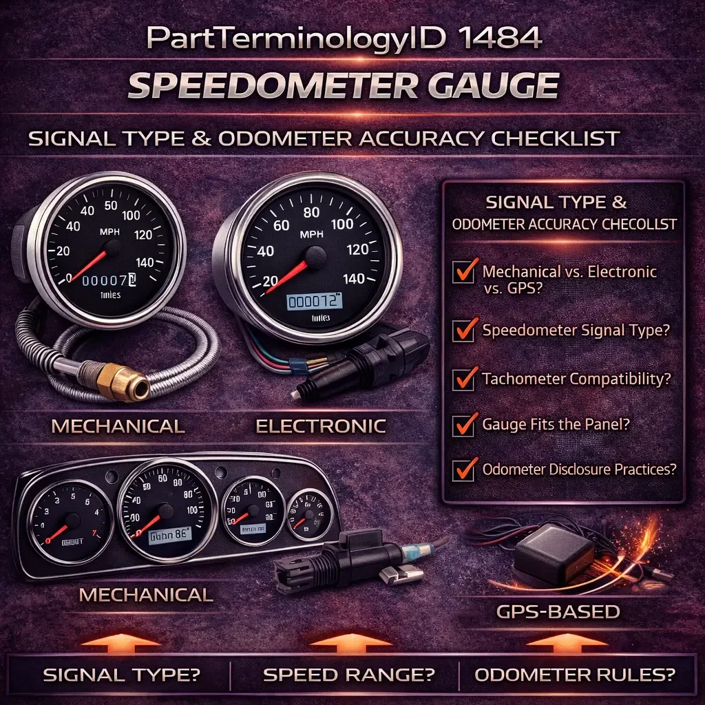 PartTerminologyID 1484 Speedometer Gauge