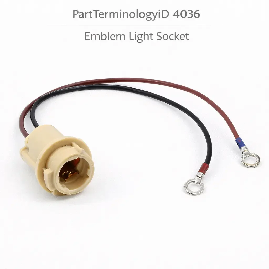 PartTerminologyID 4036 Emblem Light Socket