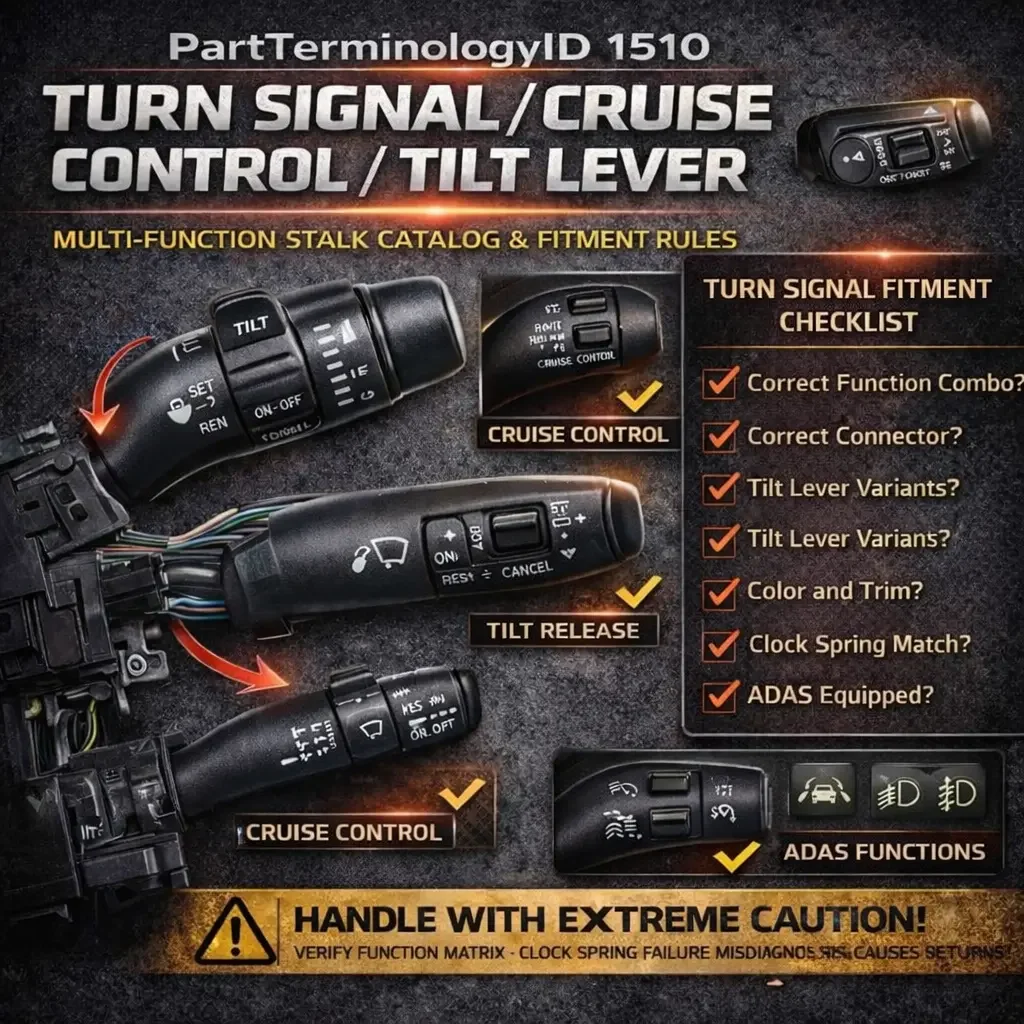 PartTerminologyID 1510 Turn Signal / Cruise Control / Tilt Lever