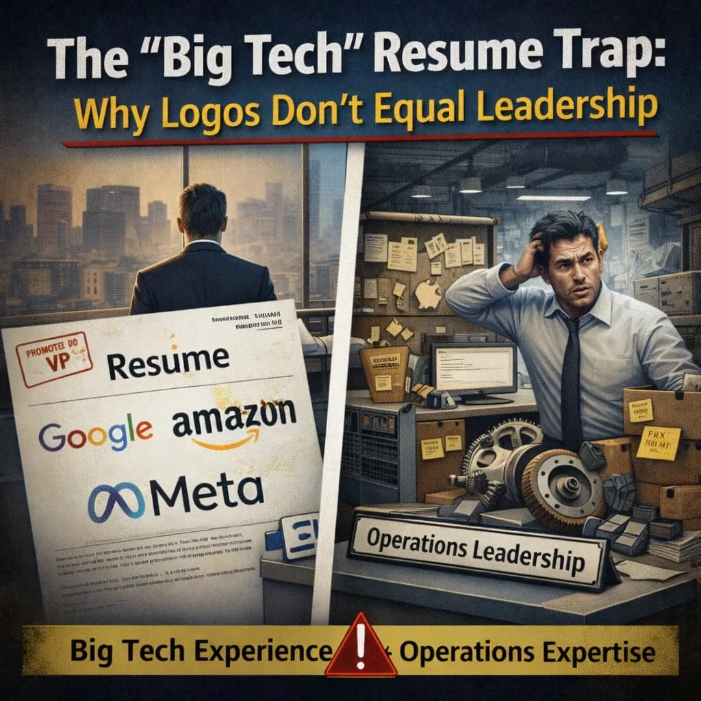 The "Big Tech" Resume Trap: Why Logos Don’t Equal Leadership