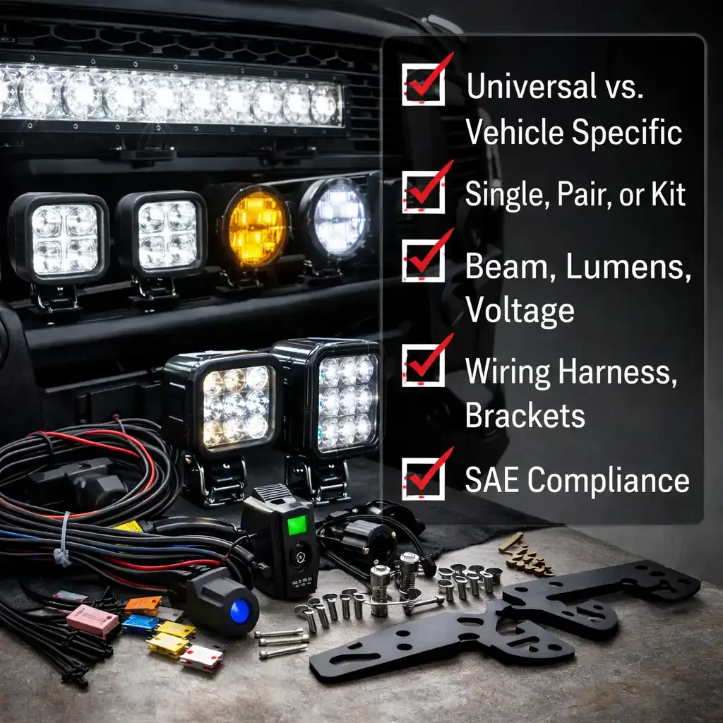 Auxiliary Light (PartTerminologyID 1005): Checklist