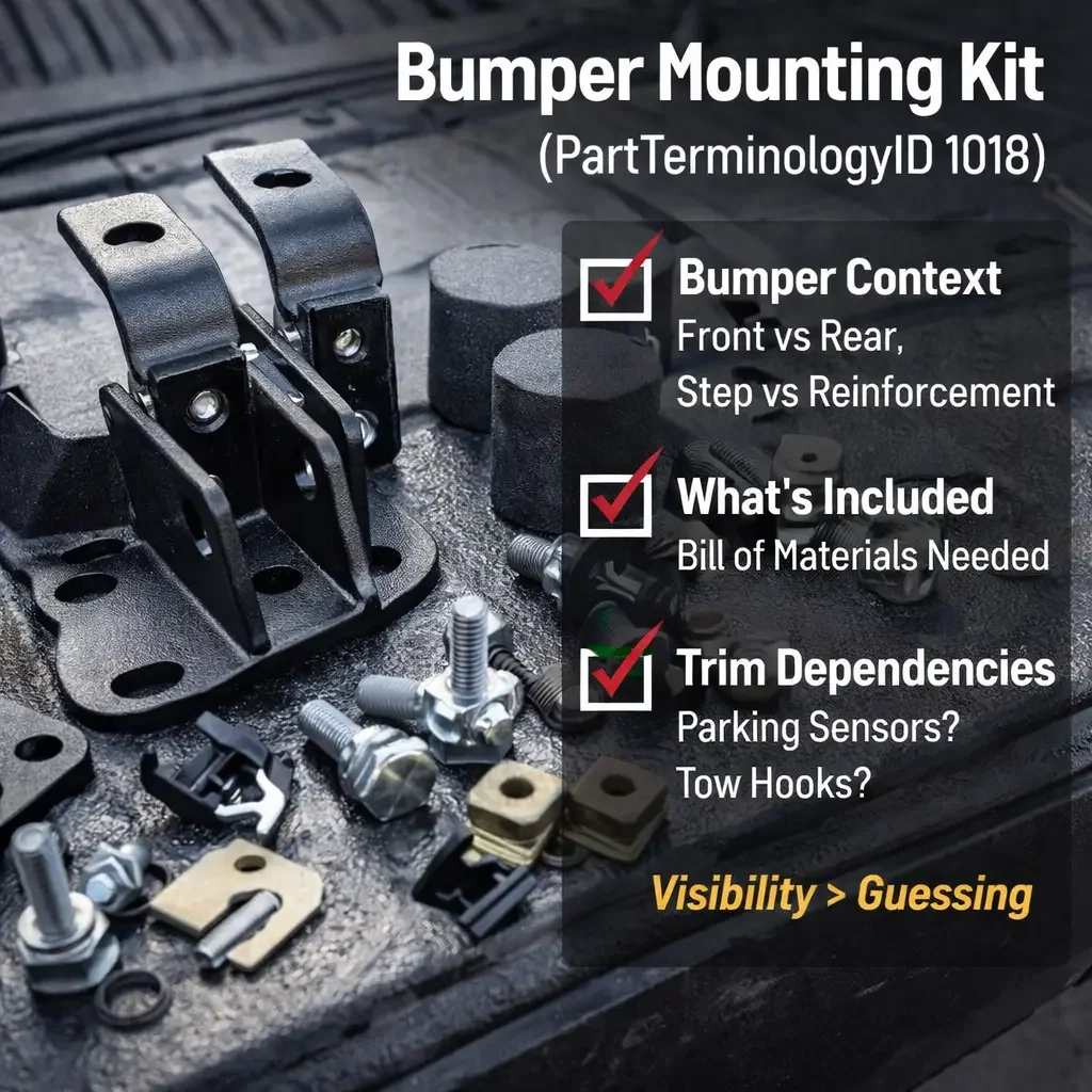 Bumper Mounting Kit (PartTerminologyID 1018): The Buyer Reality and the Catalog Checklist