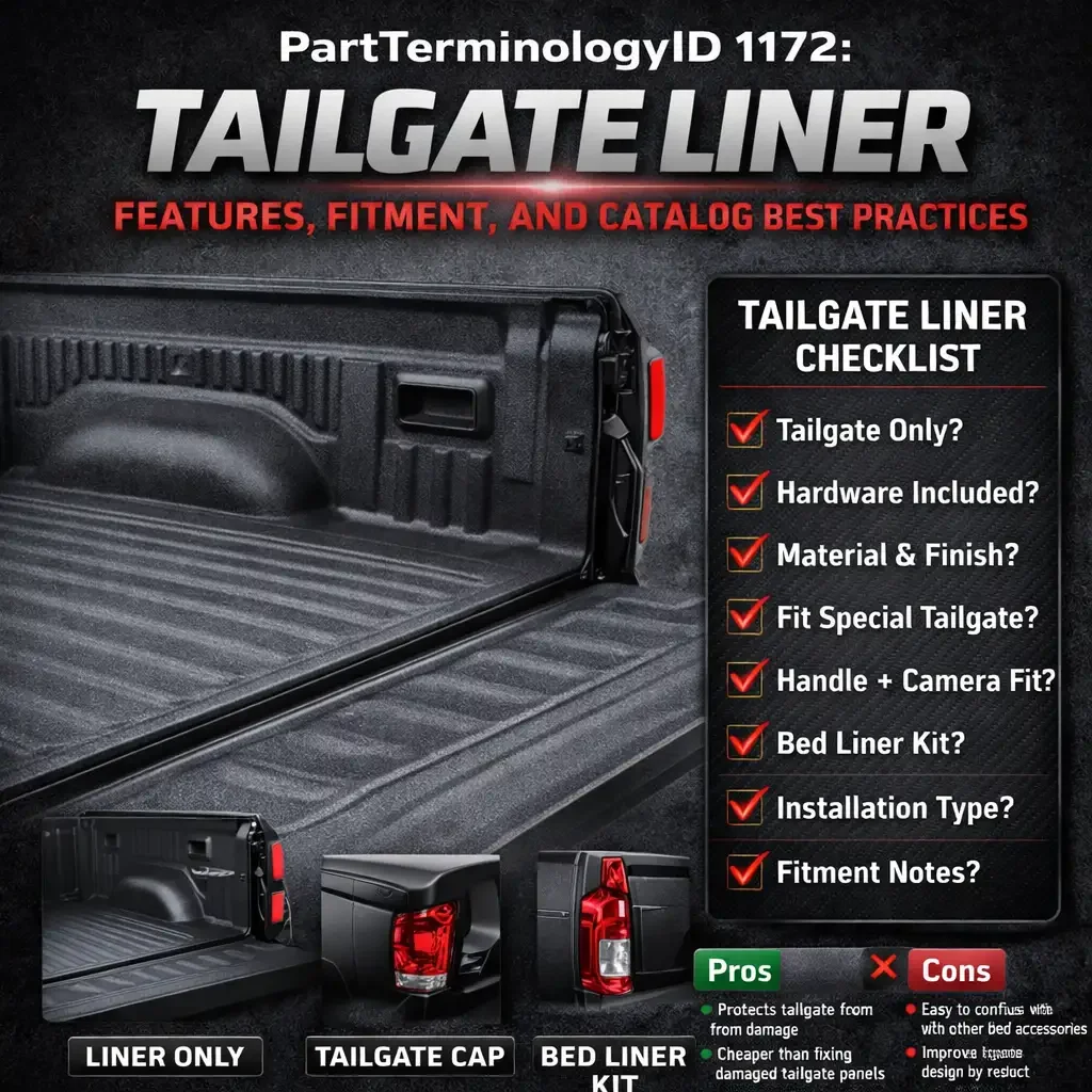 Tailgate Liner (PartTerminologyID 1172): Features, Fitment, and Catalog Best Practices