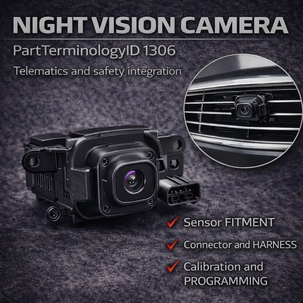 Night Vision Camera (PartTerminologyID 1306): Telematics Vision Sensor Fit and Catalog Precision