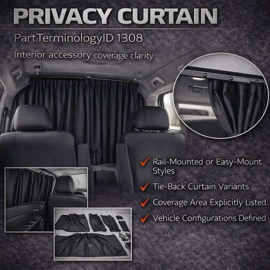 Privacy Curtain (PartTerminologyID 1308): Fitment Precision, Naming Confusion, and Buyer Accuracy