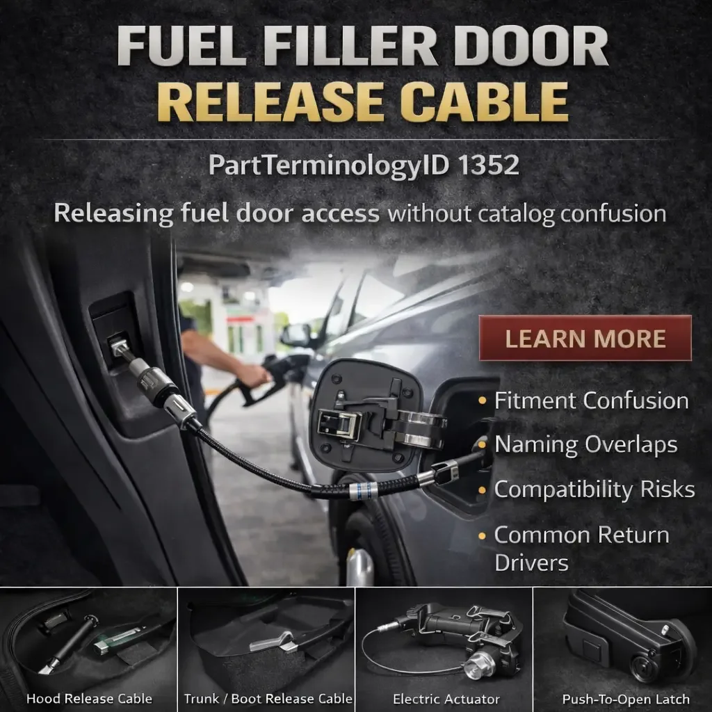 Fuel Filler Door Release Cable (PartTerminologyID 1352): The Part Nobody Thinks About Until They Cannot Open the Gas Door
