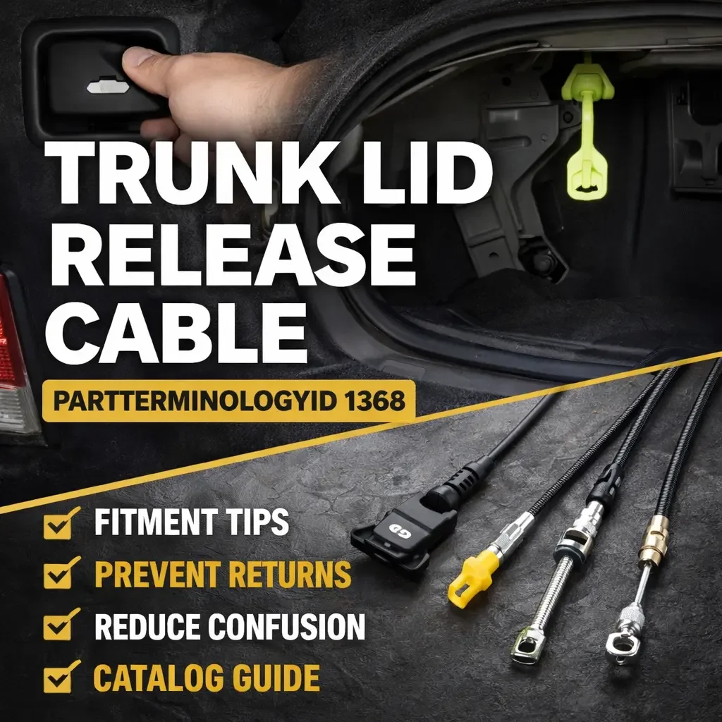 Trunk Lid Release Cable (PartTerminologyID 1368): The Last Release Cable in the Series, and the One Most Affected by the Switch to Electric