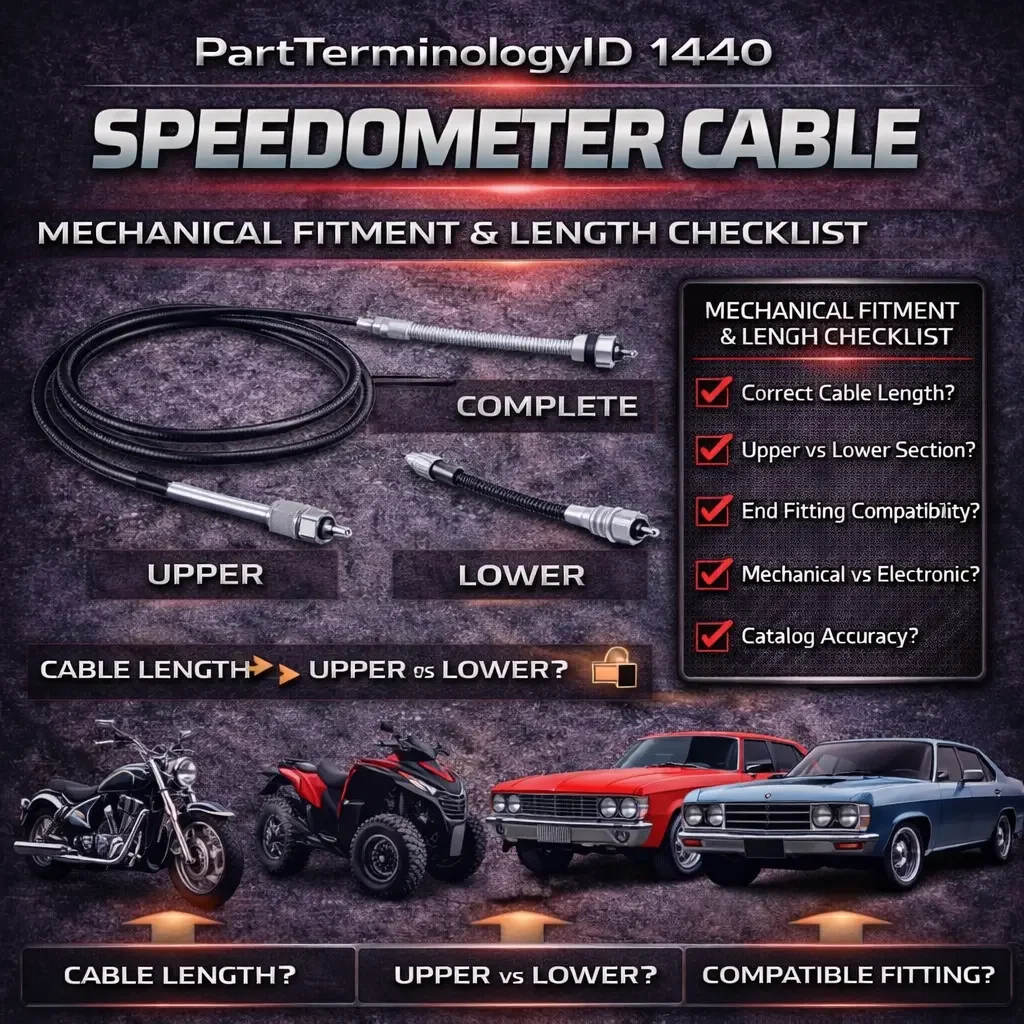 Speedometer Cable (PartTerminologyID 1440): The Part That Disappeared From Modern Vehicles but Keeps the Classic Car and Powersport Market Alive