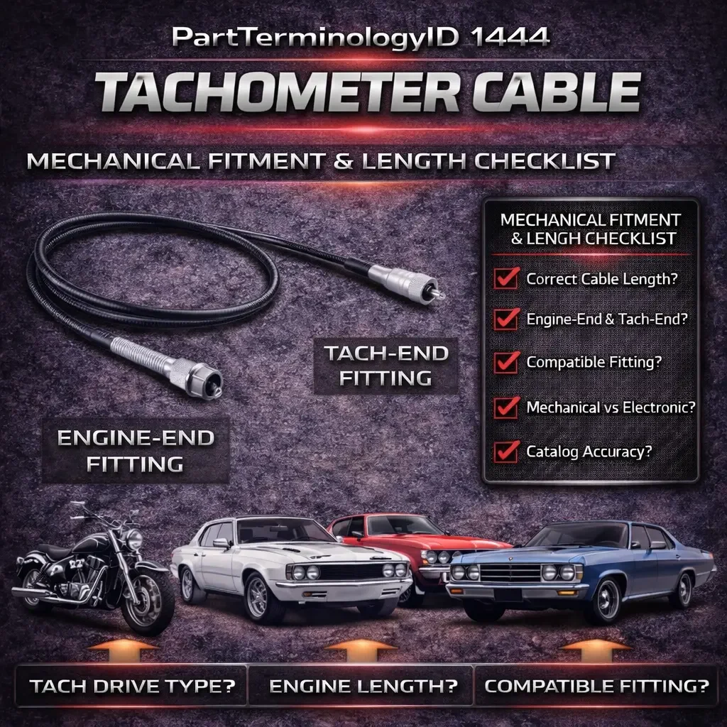 Tachometer Cable (PartTerminologyID 1444): The Speedometer Cable's Sibling That Measures Engine Speed Instead of Vehicle Speed