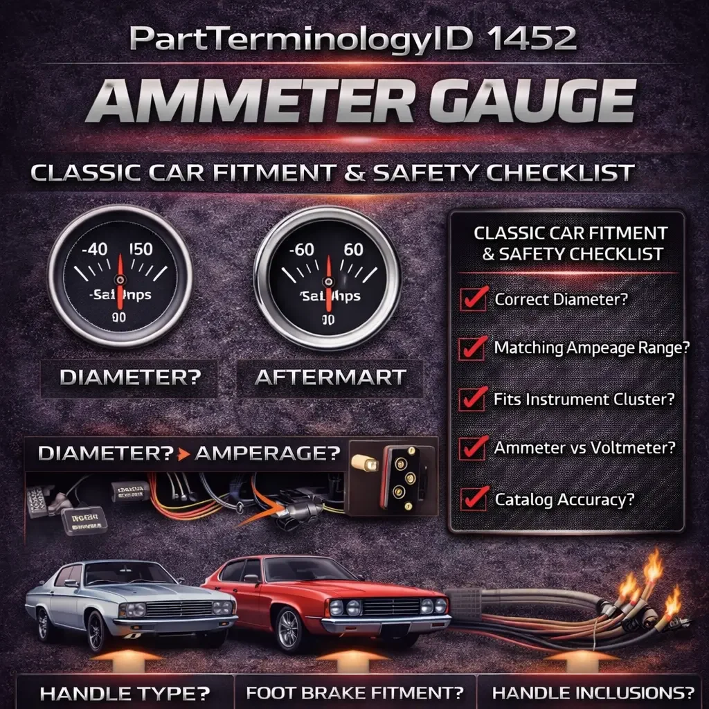 Ammeter Gauge (PartTerminologyID 1452): The Classic Car Gauge That Modern Vehicles Eliminated for Good Reason