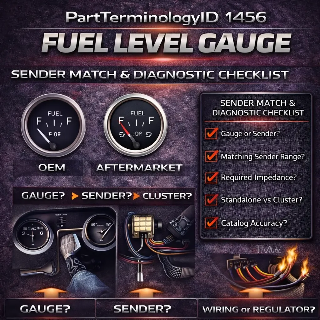 Fuel Level Gauge (PartTerminologyID 1456): The Gauge Every Driver Looks At, Nobody Trusts, and Almost Nobody Diagnoses Correctly