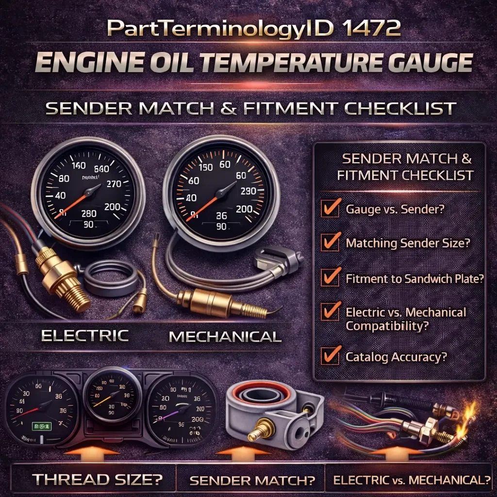 Engine Oil Temperature Gauge (PartTerminologyID 1472): The Performance Gauge That No Factory Dashboard Includes but Every Tuned Engine Needs