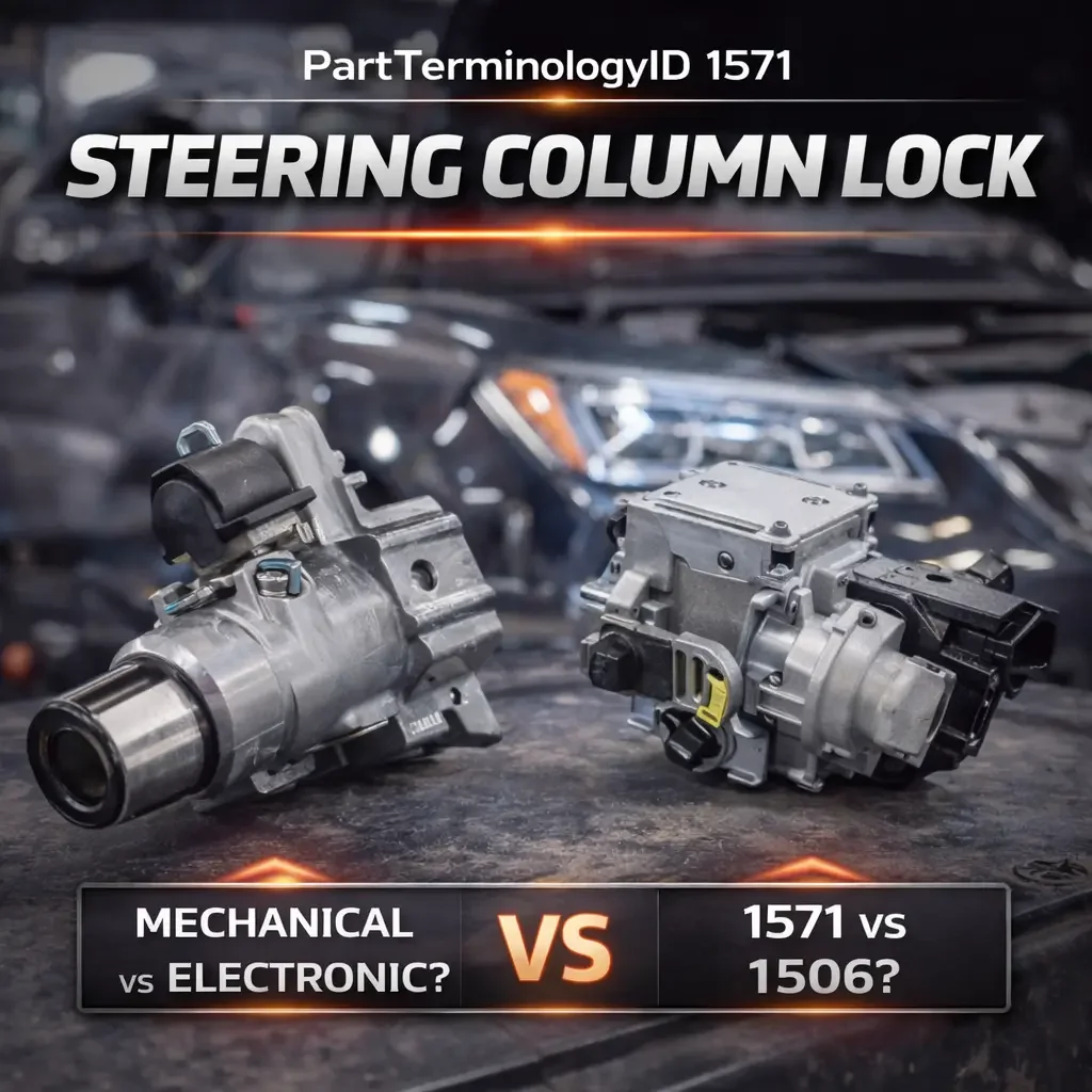 Steering Column Lock (PartTerminologyID 1571): The Anti-Theft Mechanism That Prevents the Steering Wheel From Turning - and the Part Most Confused With the Actuator That Operates It