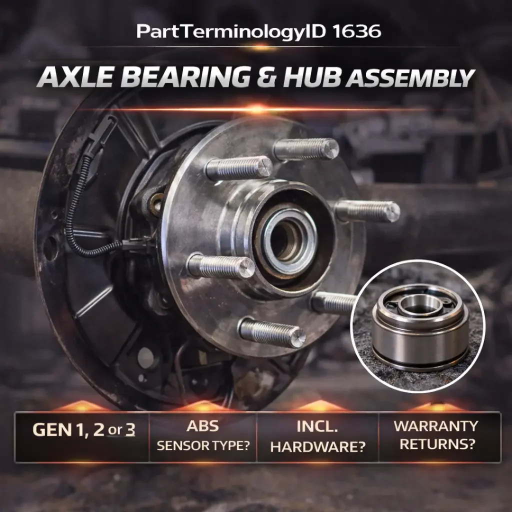 Axle Bearing and Hub Assembly (PartTerminologyID 1636): The Single Most Confusing Part Name in the Wheel-End Category, Where Three Generations of Technology, Six Different Names