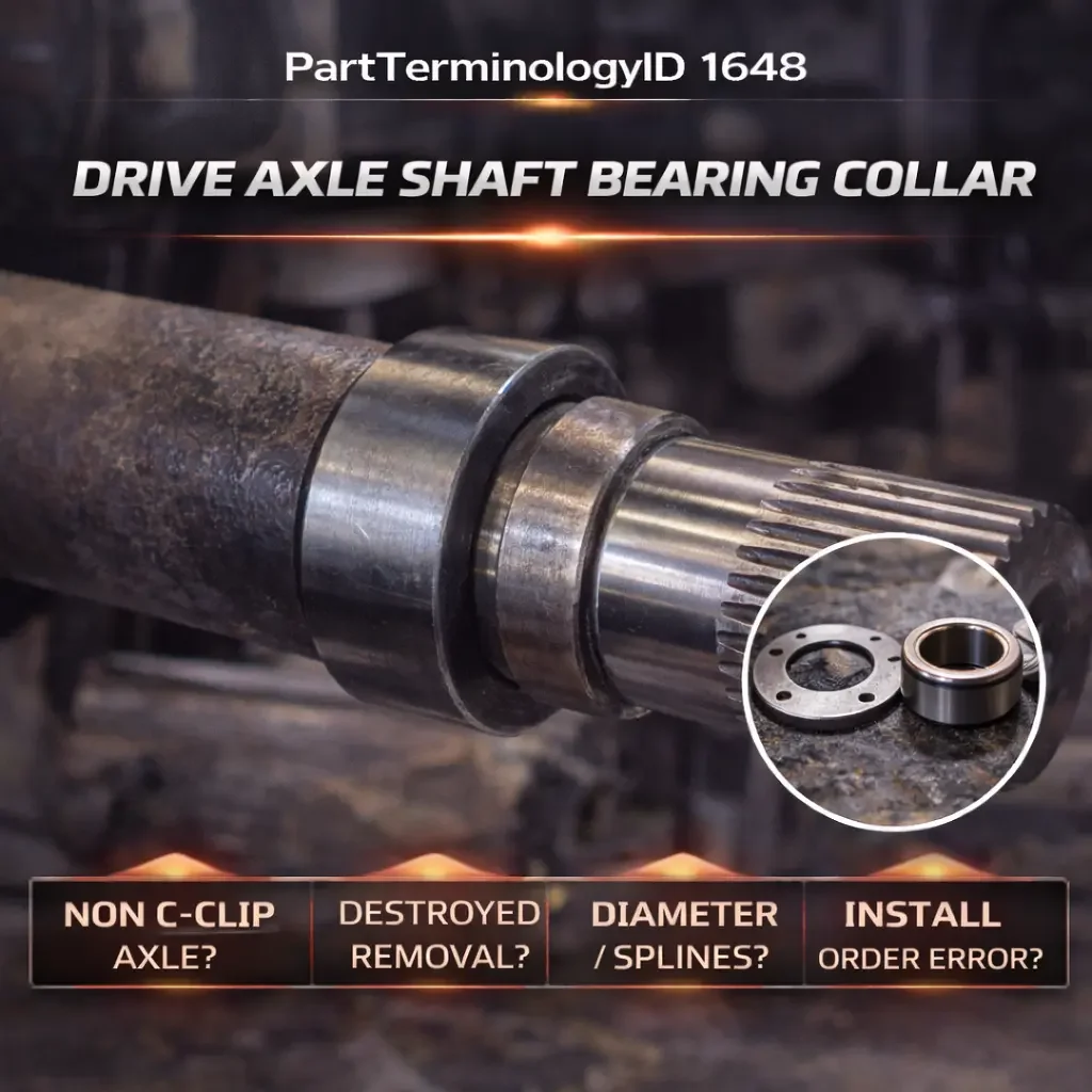 Drive Axle Shaft Bearing Collar (PartTerminologyID 1648): The Press-Fit Ring That Holds the Bearing on the Shaft