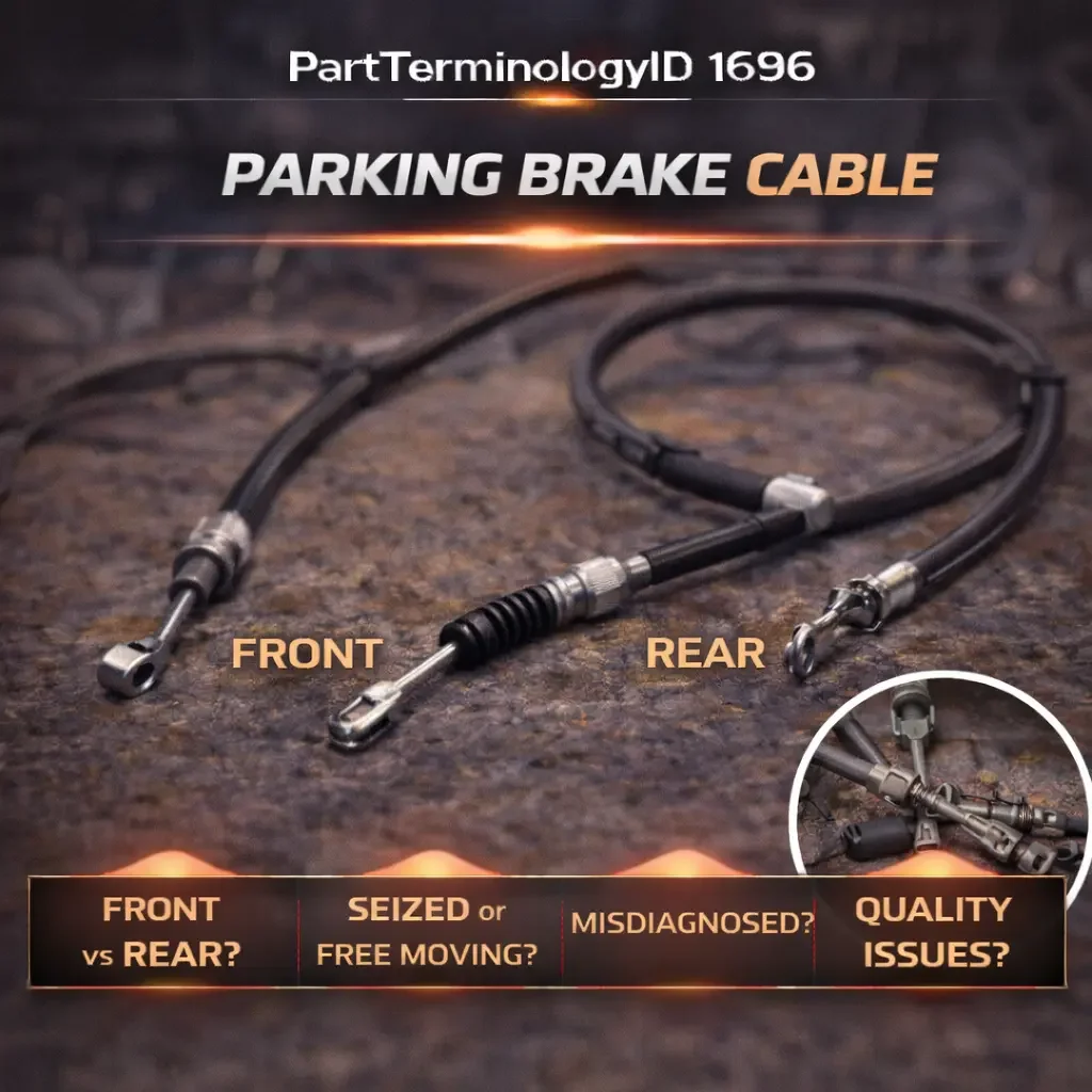 Parking Brake Cable (PartTerminologyID 1696): The Cable That Seizes Because Nobody Uses It
