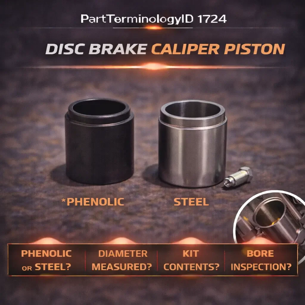 Disc Brake Caliper Piston (PartTerminologyID 1724): The Cylinder That Pushes the Pad and Causes Half the Seized Caliper Problems
