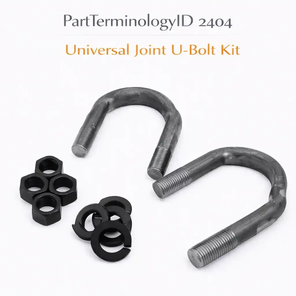 Universal Joint U-Bolt Kit (PartTerminologyID 2404): Where U-Joint Series, U-Bolt Dimensions, and Nut Specification Determine Whether the Bearing Cup Stays Clamped at Full Torque