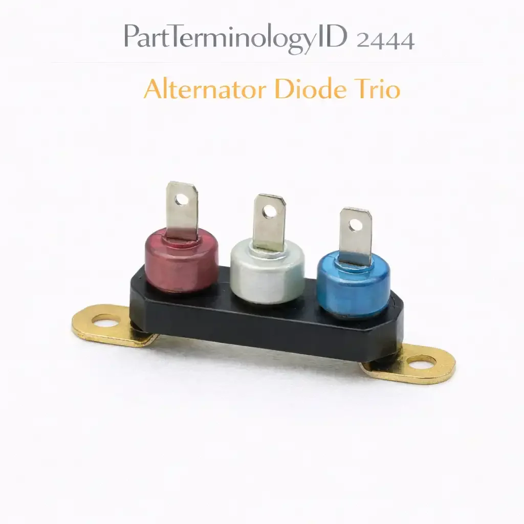 Alternator Diode Trio (PartTerminologyID 2444): Why Alternator Designation and Current Rating Determine Excitation Circuit Function