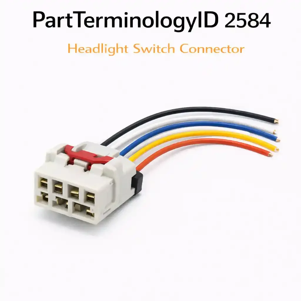 Headlight Switch Connector (PartTerminologyID 2584): Terminal Count, Current Rating, Circuit Function Assignment, and Switch Generation
