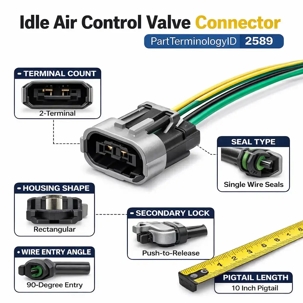 Idle Air Control Valve Connector (PartTerminologyID 2589) Every Connector Type, Fitment Trap, and Catalog Field That Prevents Returns