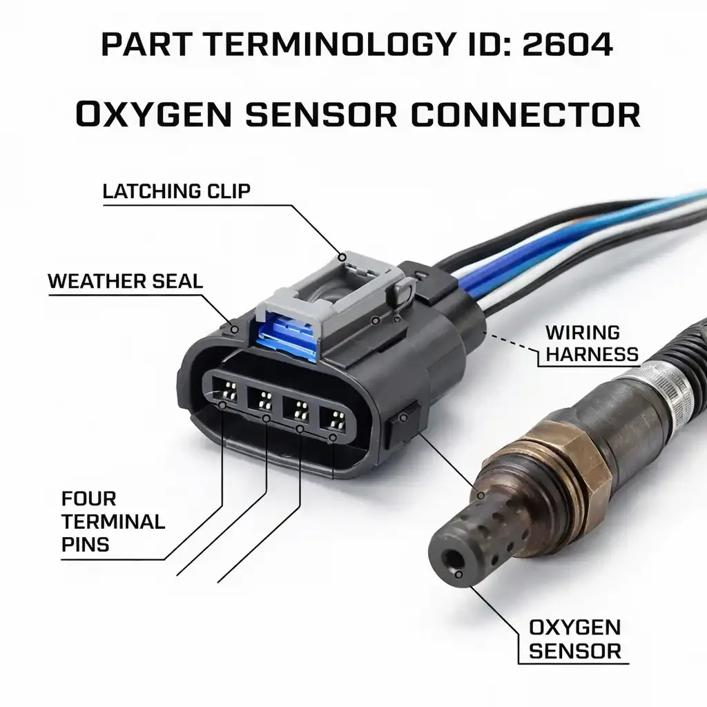 Oxygen Sensor Connector (PartTerminologyID 2604):Every Sensor Type, Wire Count, and Catalog Field That Stops Returns Before They Ship