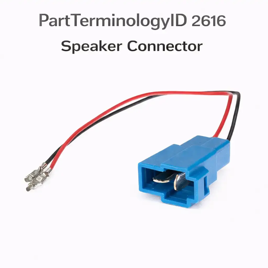 Speaker Connector (PartTerminologyID 2616):Location, Impedance, Amplifier Routing, and the Catalog Fields That Stop Audio System Returns