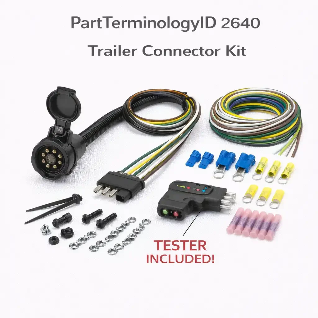 Trailer Connector Kit (PartTerminologyID 2640): Where Connector Format, Pin Count, Wire Gauge, and Kit Completeness Determine Whether the Installation Works on the First Attempt